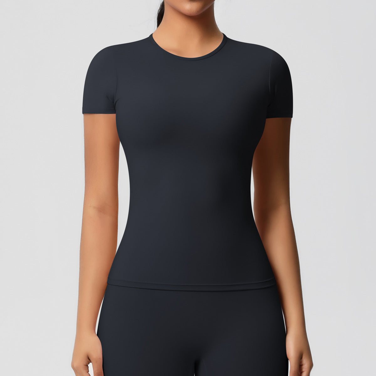 Sanded Tight-Fit Short Sleeve T-Shirt