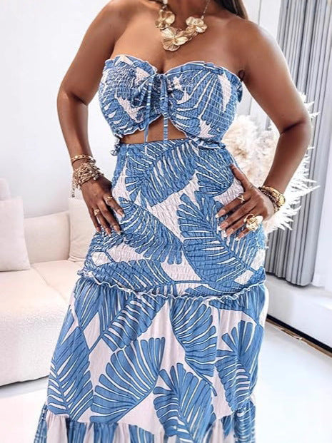 Fashionable Sexy Pleated Long Skirt