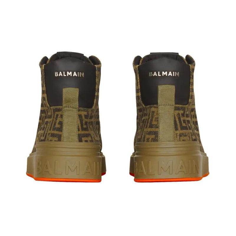 BALMAIN Casual Shoes Men High Top Khaki