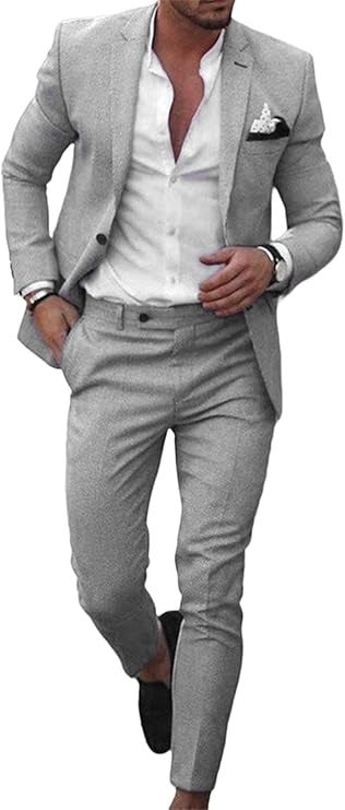 Digital Print Slim Fit Suit Set