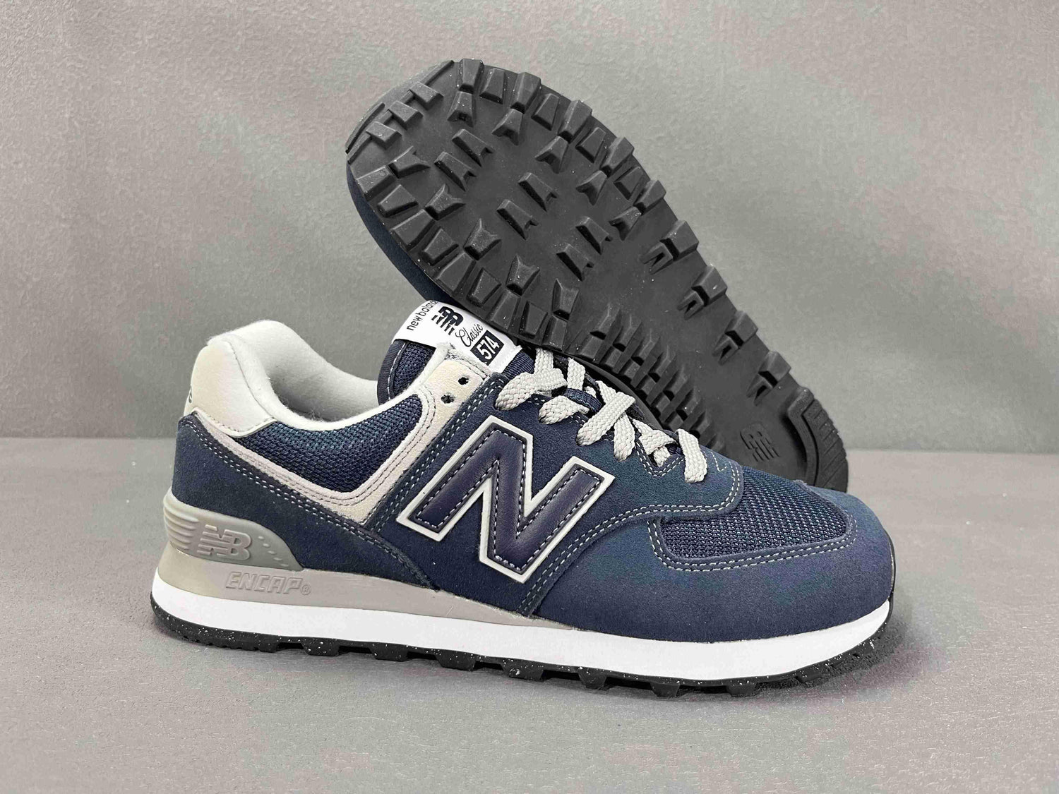 New Balance 574 Navy White