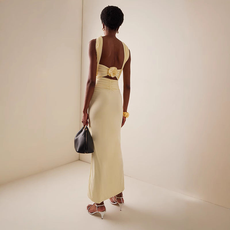 Sexy Backless Bandage Evening Dress