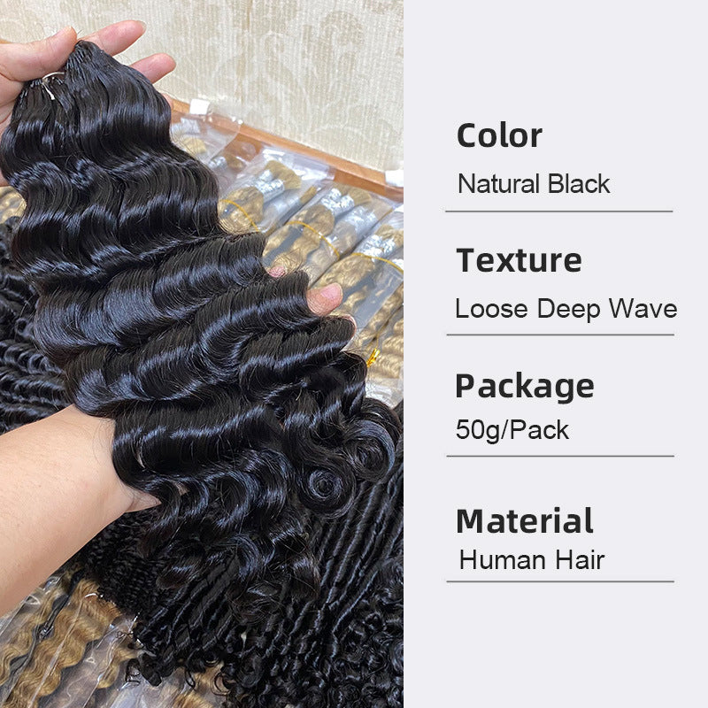 Real Human Hair Crochet Wigs Burmese Curly Extensions