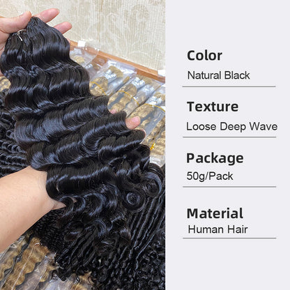 Real Human Hair Crochet Wigs Burmese Curly Extensions