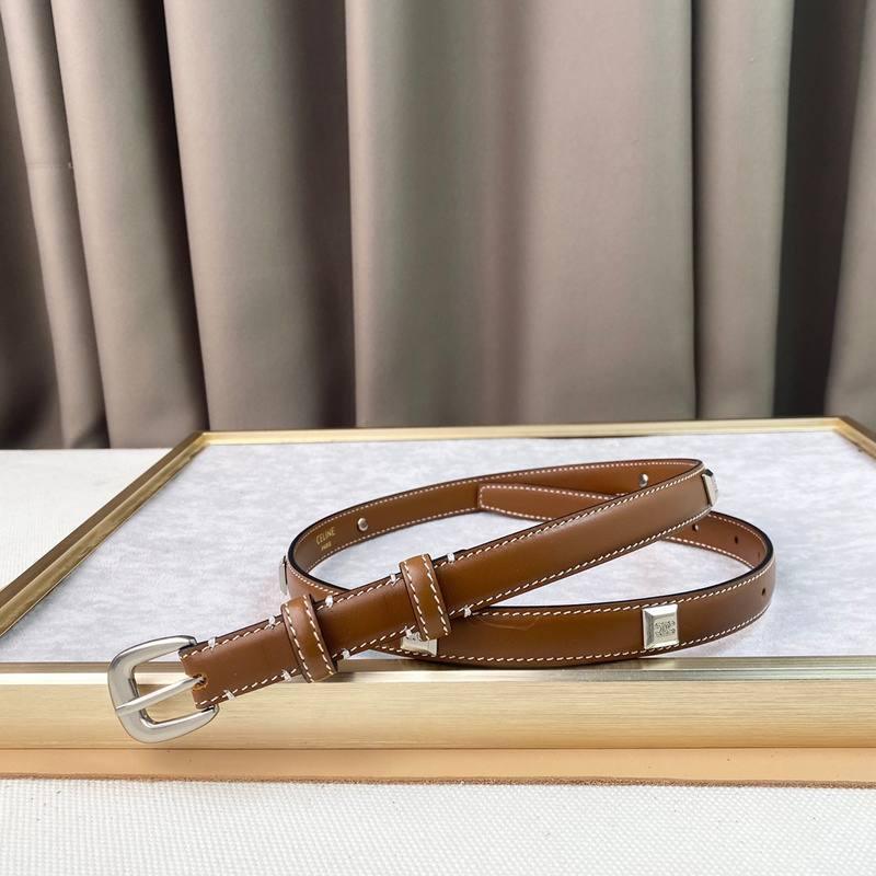 Celine Women Silver Buckle Belt &