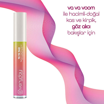 Everyday Beauty Va Va Voom Eyebrow and Eyelash Serum - Enhance Brow and Lash Growth