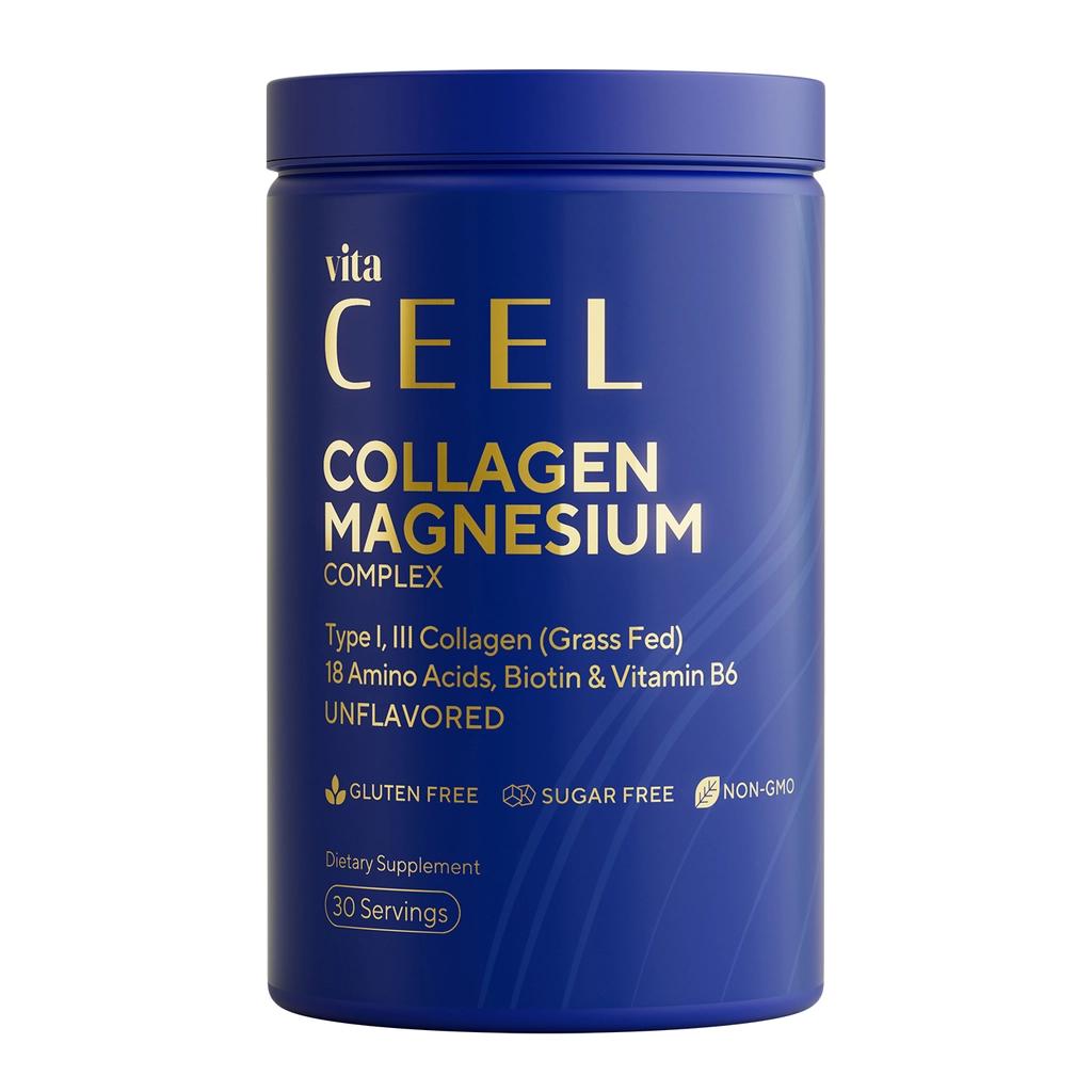 Vita Ceel Collagen Type I &amp; III &amp; Magnesium Complex - 30 Tablets