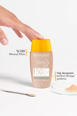 Bioderma Photoderm NUDE Touch SPF50+ Light 40 ml - Sunscreen with Makeup Effect for Oily &amp; Combination Skin