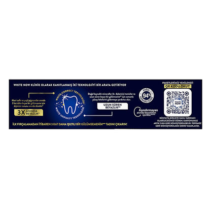 Signal White Now Gold Whitening Toothpaste - 3x Whiter Smile, Instant &amp; Long-Term Effect