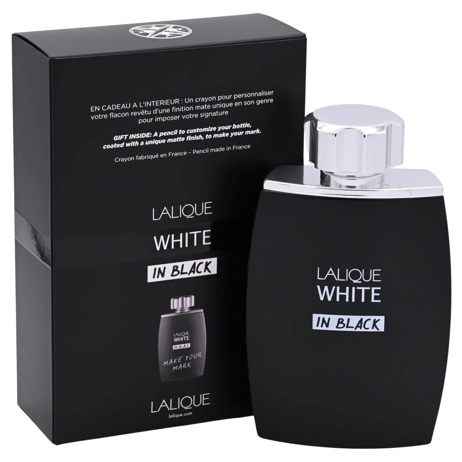 Lalique White In Black by Lalique Cologne for Men EDP 4.2 oz