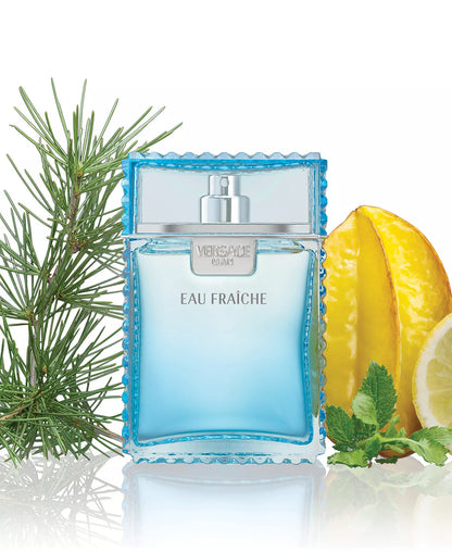Versace Man Eau Fraiche Eau De Toilette Cologne for Men 6.7 oz