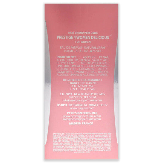 New Brand Prestige 4 Women Delicious Perfume Spray EDP 3.3 oz