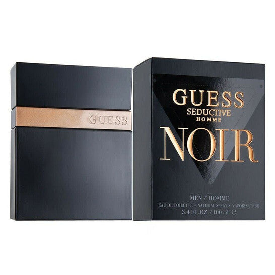 Guess Seductive Homme Noir EDT Spray for Man 3.4 oz