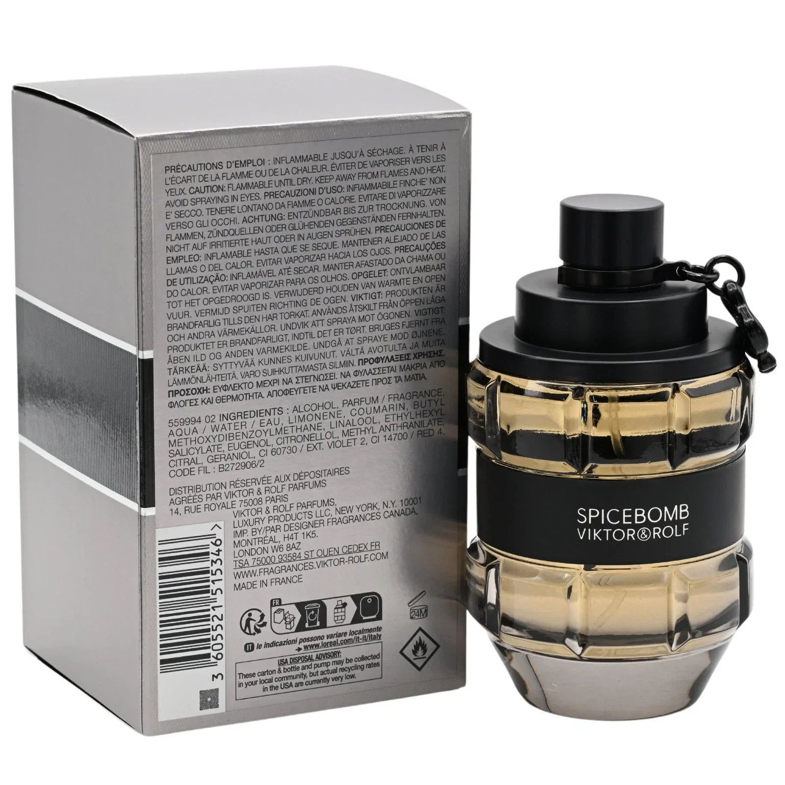 Viktor &amp; Rolf Spicebomb Eau de Toilette Spray for Men 3.0 oz