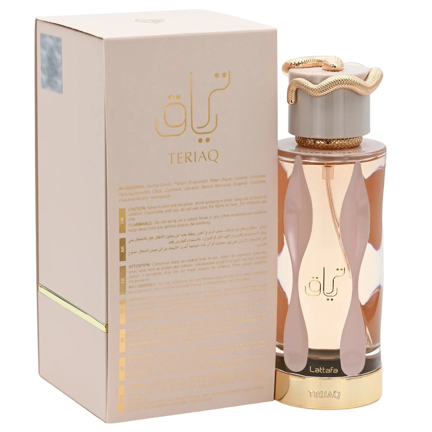 Teriaq by Lattafa Perfume for Unisex EDP 3.4 oz