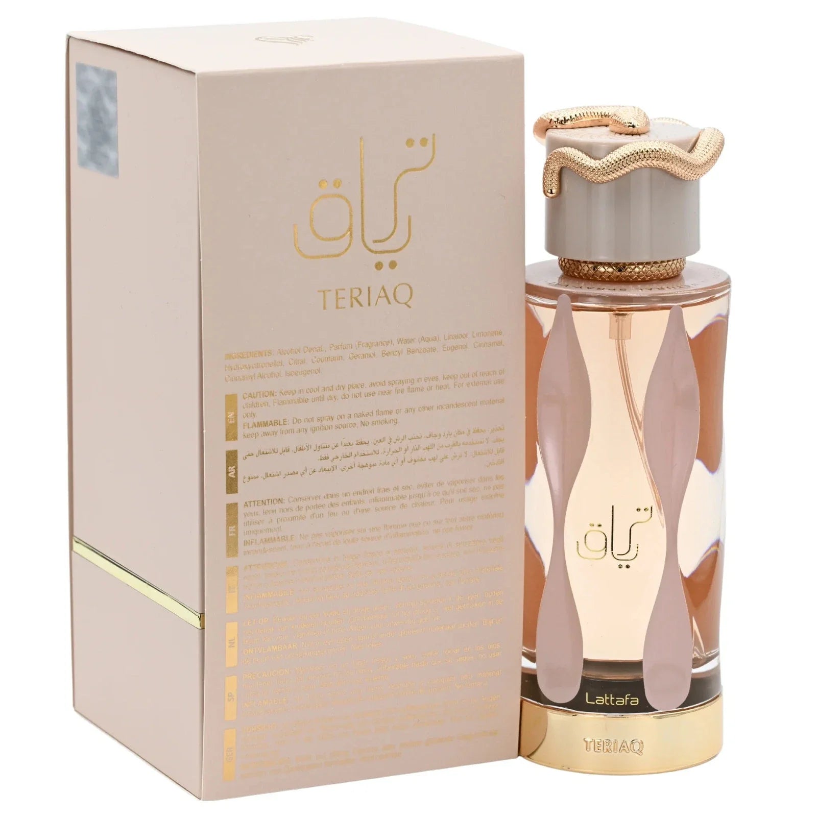 Teriaq by Lattafa Perfume for Unisex EDP 3.4 oz