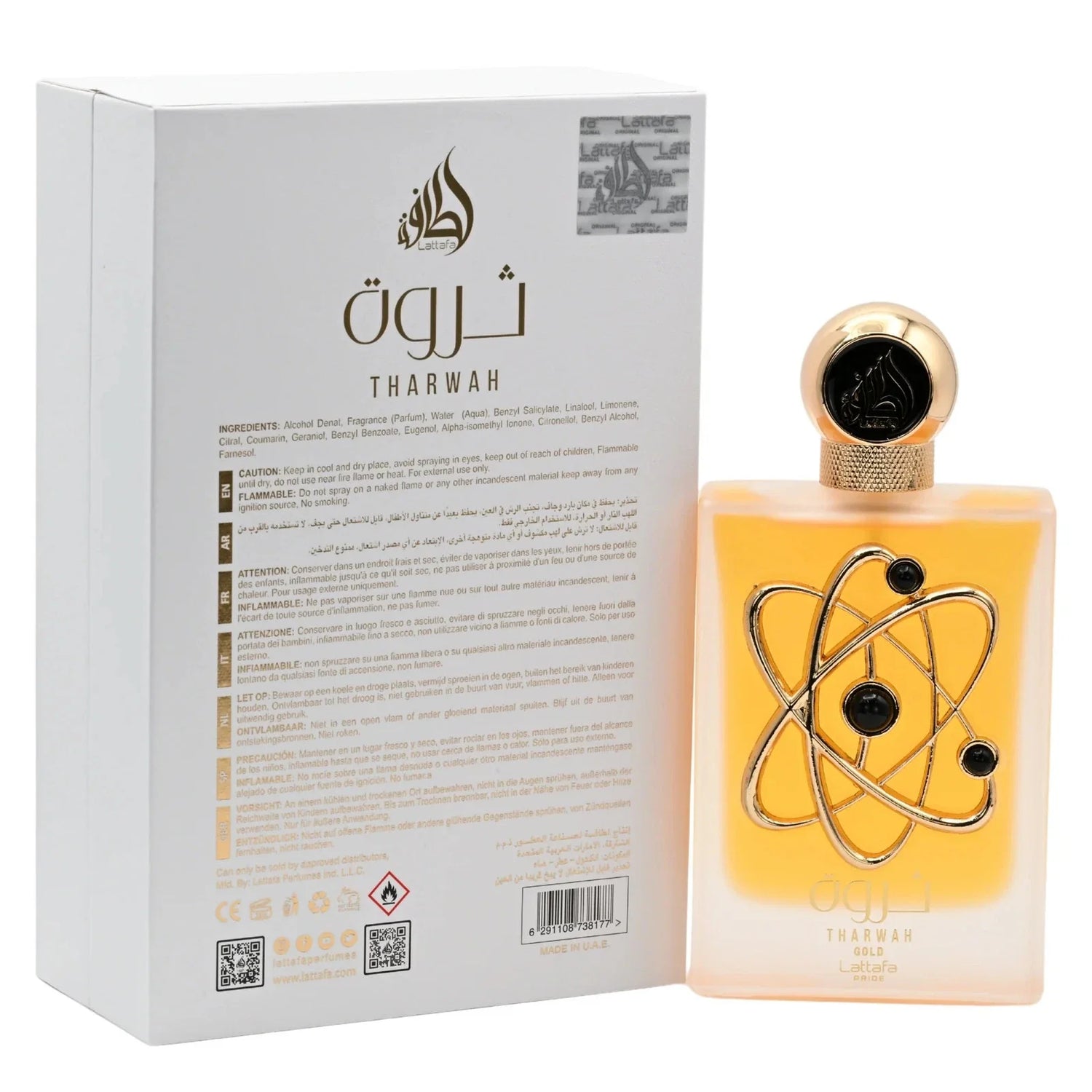 Lattafa Pride Tharwah Gold Unisex Eau De Parfum Spray 3.4 oz