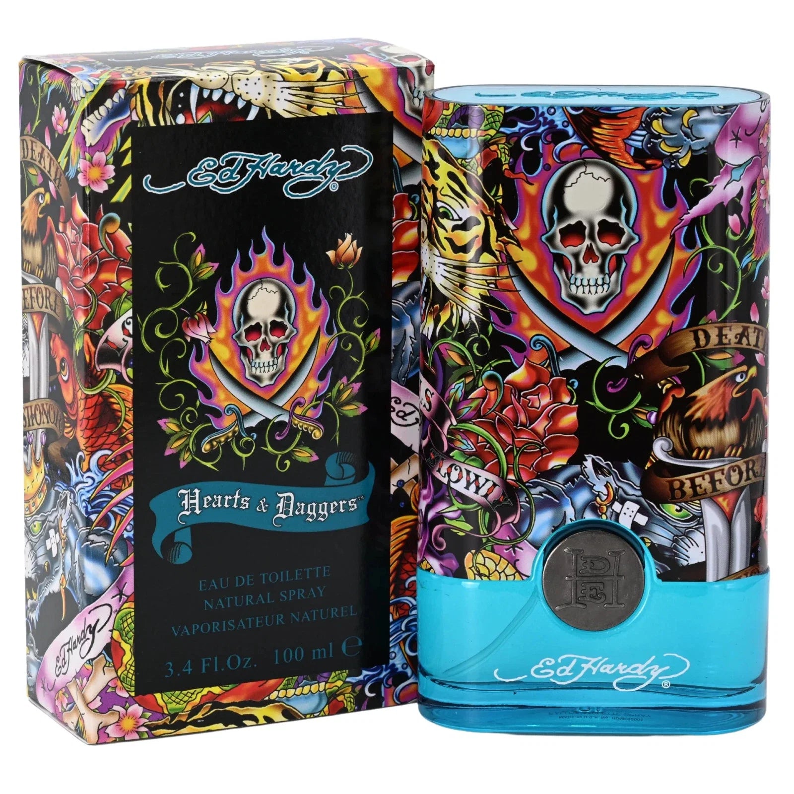 Ed Hardy Hearts &amp; Daggers by Christian Audigier 3.4 oz EDT Spray for Men