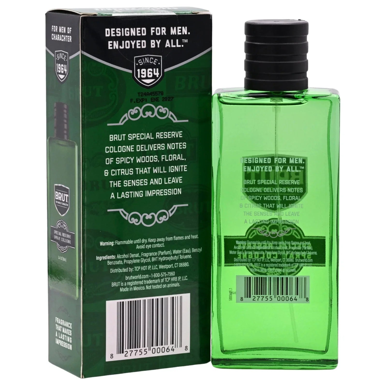Brut Special Reserve by Faberge Spray Cologne for Men 3.4 oz