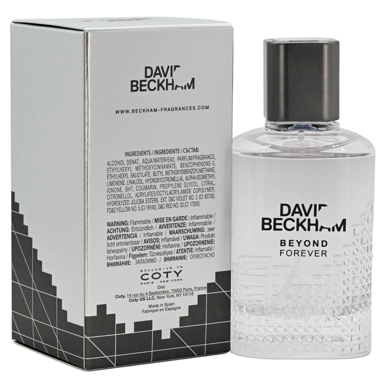 Beyond Forever David Beckham Men EDT Spray 3.0 oz