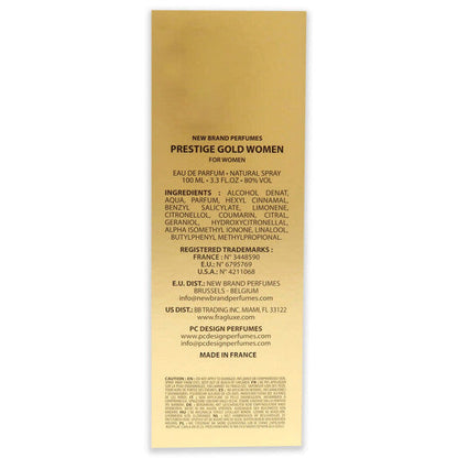 New Brand Prestige Gold Women 3.3 oz EDP Spray