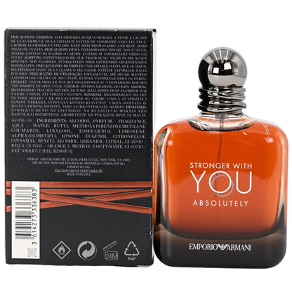 Stronger With You Absolutely by Giorgio Armani Eau De Parfum 3.4 oz
