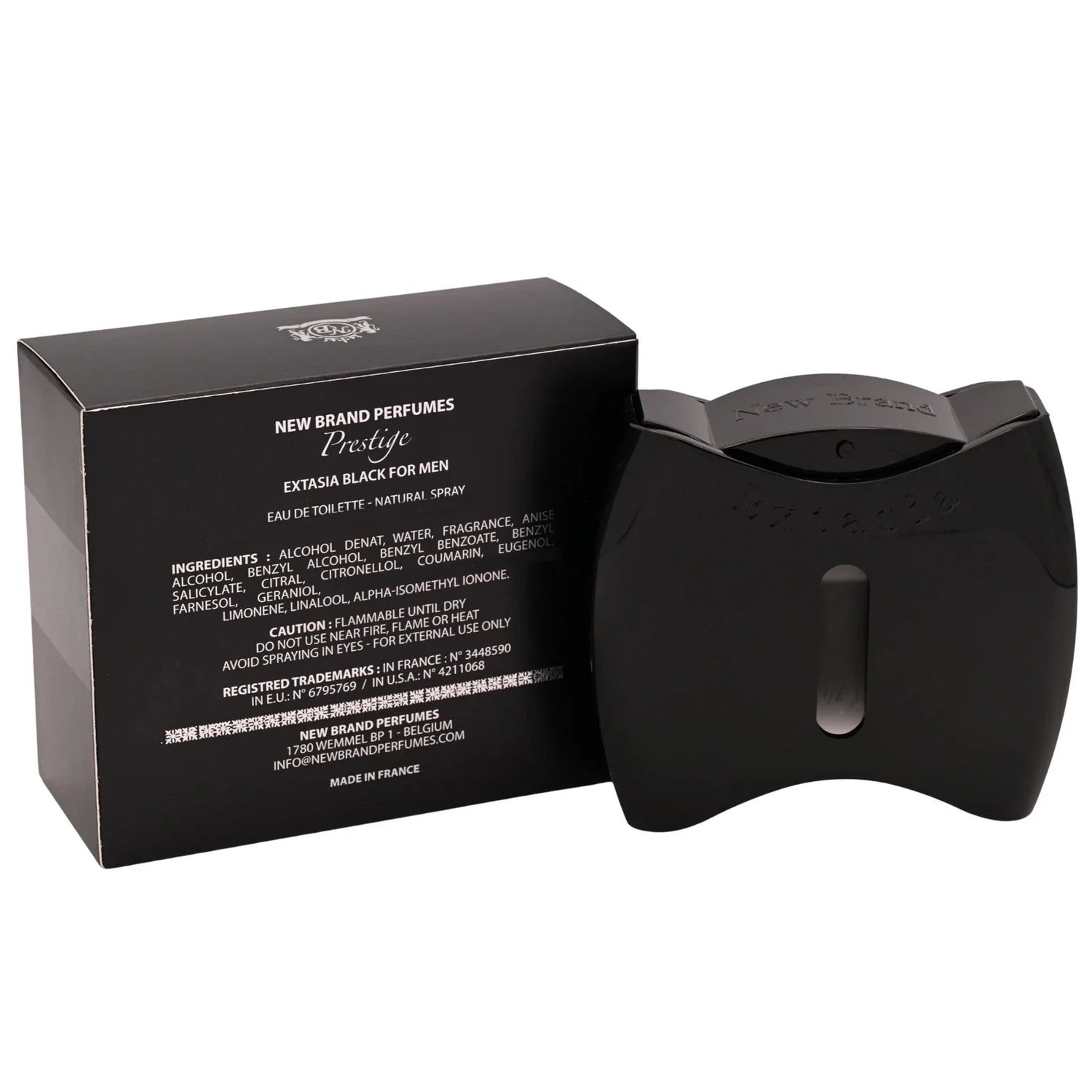 Prestige Extasia Black by New Brand for Men EDT 3.3 oz