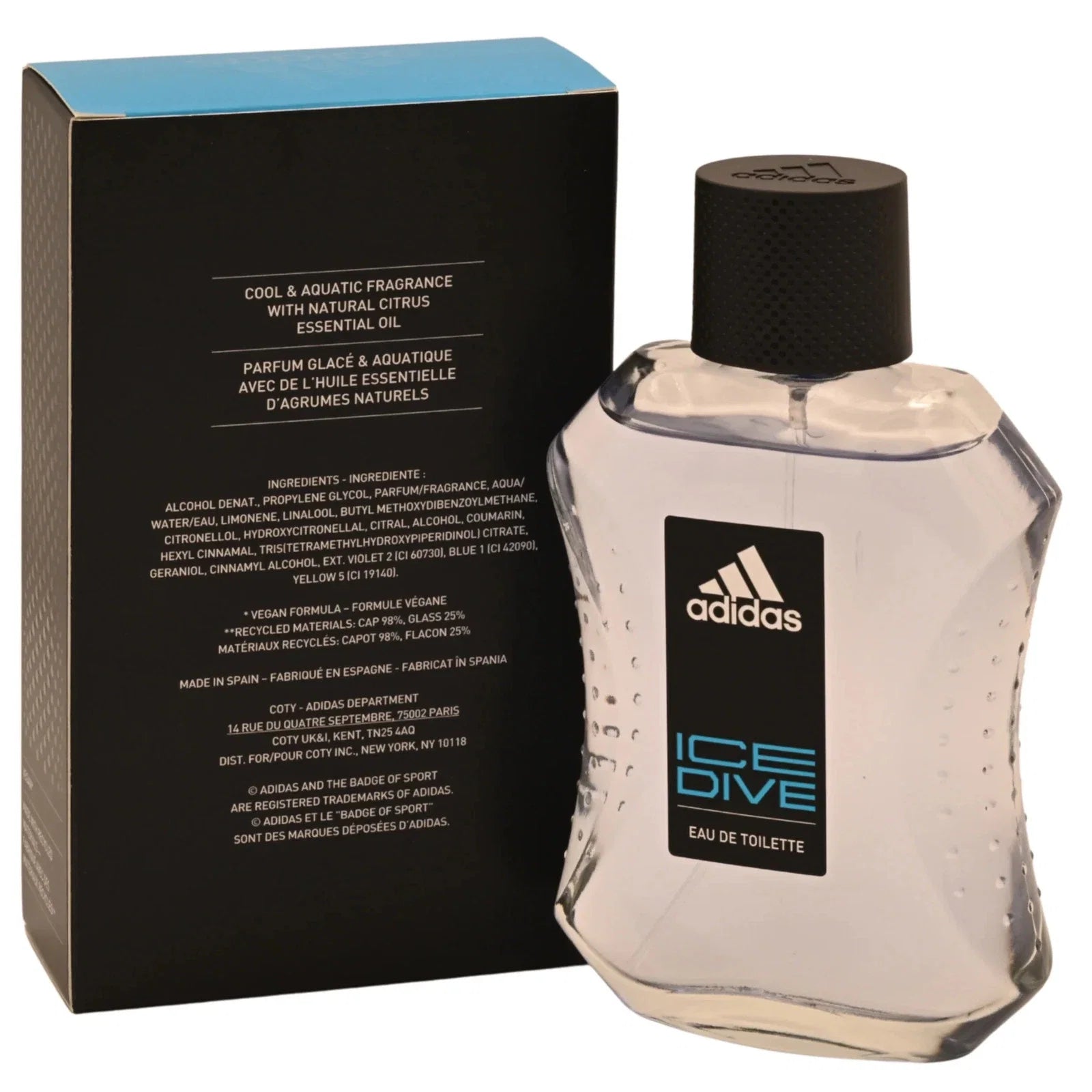 Adidas Ice Dive Cologne EDT 3.4 oz for Men