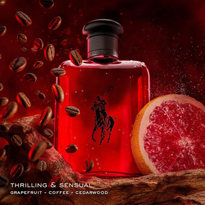 Polo Red by Ralph Lauren Eau De Toilette Spray for Men 4.2 oz