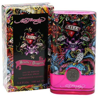 Ed Hardy by Christian Audigier Hearts &amp; Daggers EDP Spray for Women 3.4 oz
