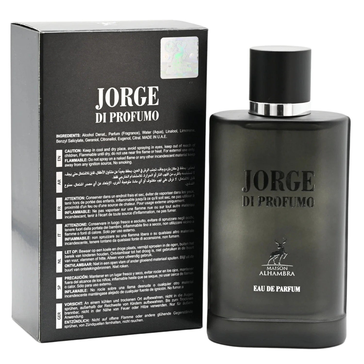 Jorge Di Profumo by Maison Alhambra EDP For Men 3.4 oz