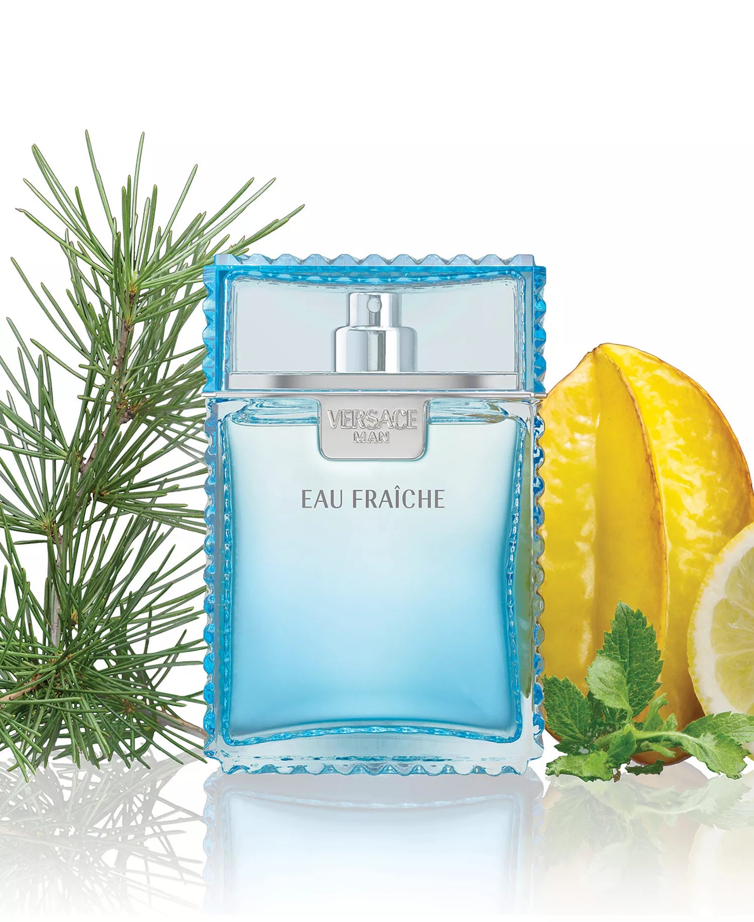Versace Eau Fraiche Eau de Toilette for Men 3.4 oz Fresh Citrus Aquatic