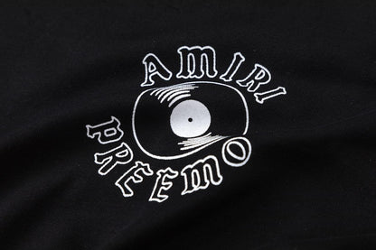 Amiri Black T-Shirt Without Collar