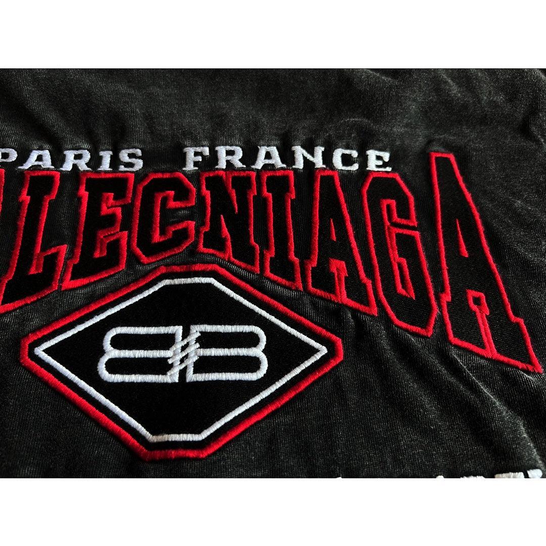 Balenciaga Black T-Shirt Without Collar