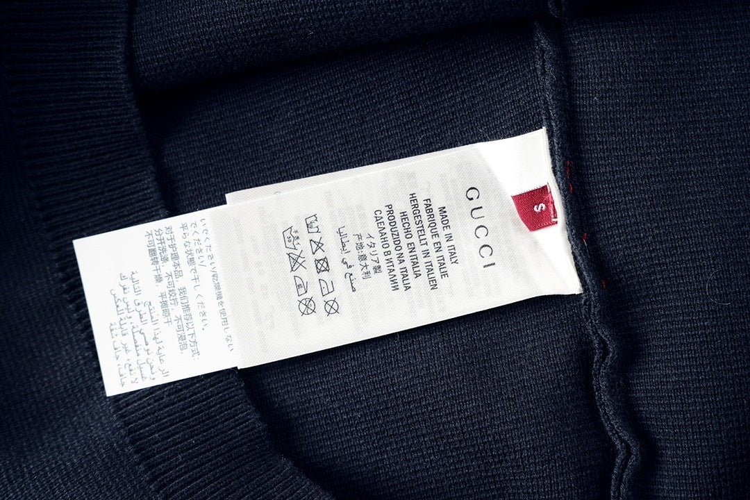Gucci Black T-Shirt No Collar | Luxury Cotton Streetwear