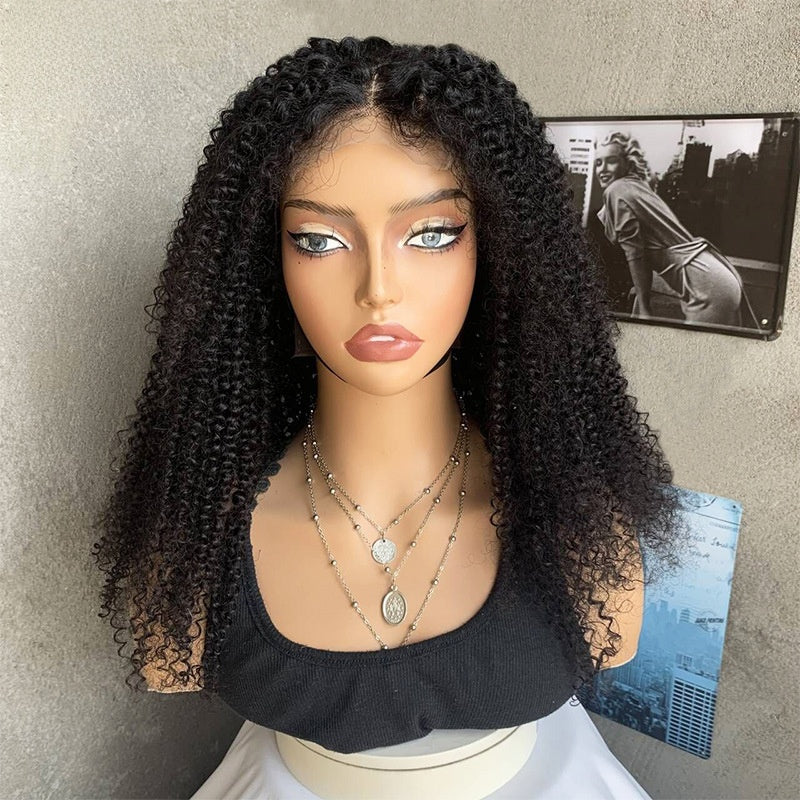 Lace Front Curly Blend Hair Wigs