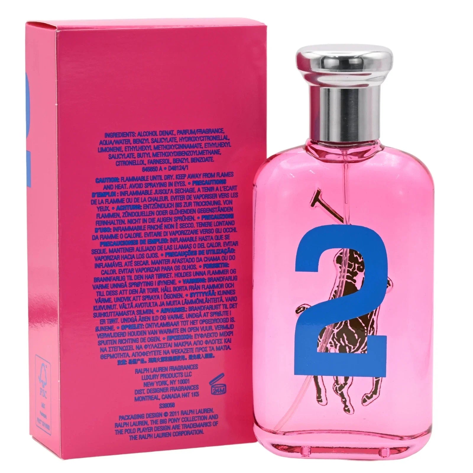 Big Pony Pink 2 by Ralph Lauren for Women EDT Spray 3.4 oz