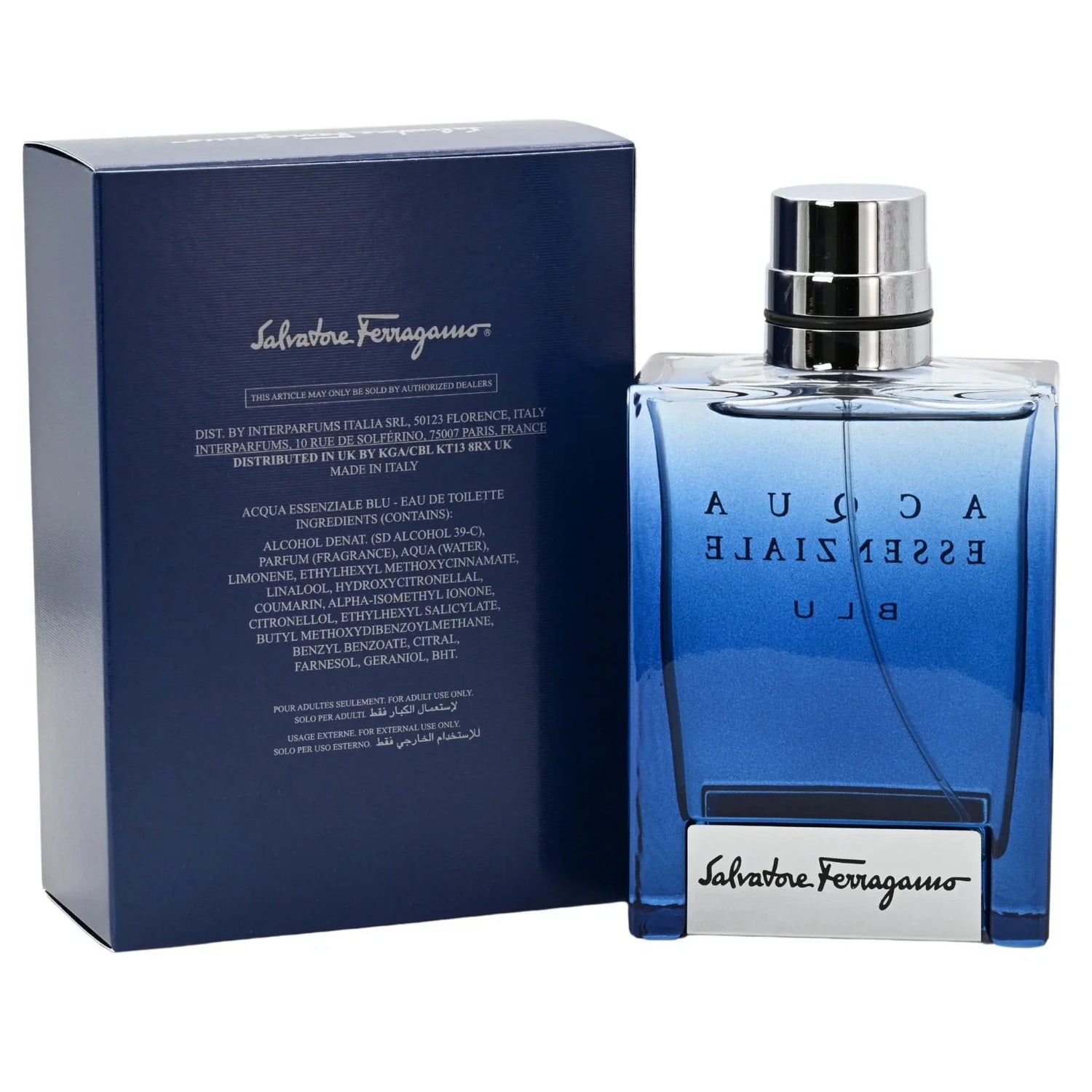 Salvatore Ferragamo Acqua Essenziale Blu Eau de Toilette EDT 3.4 oz Cologne for Men