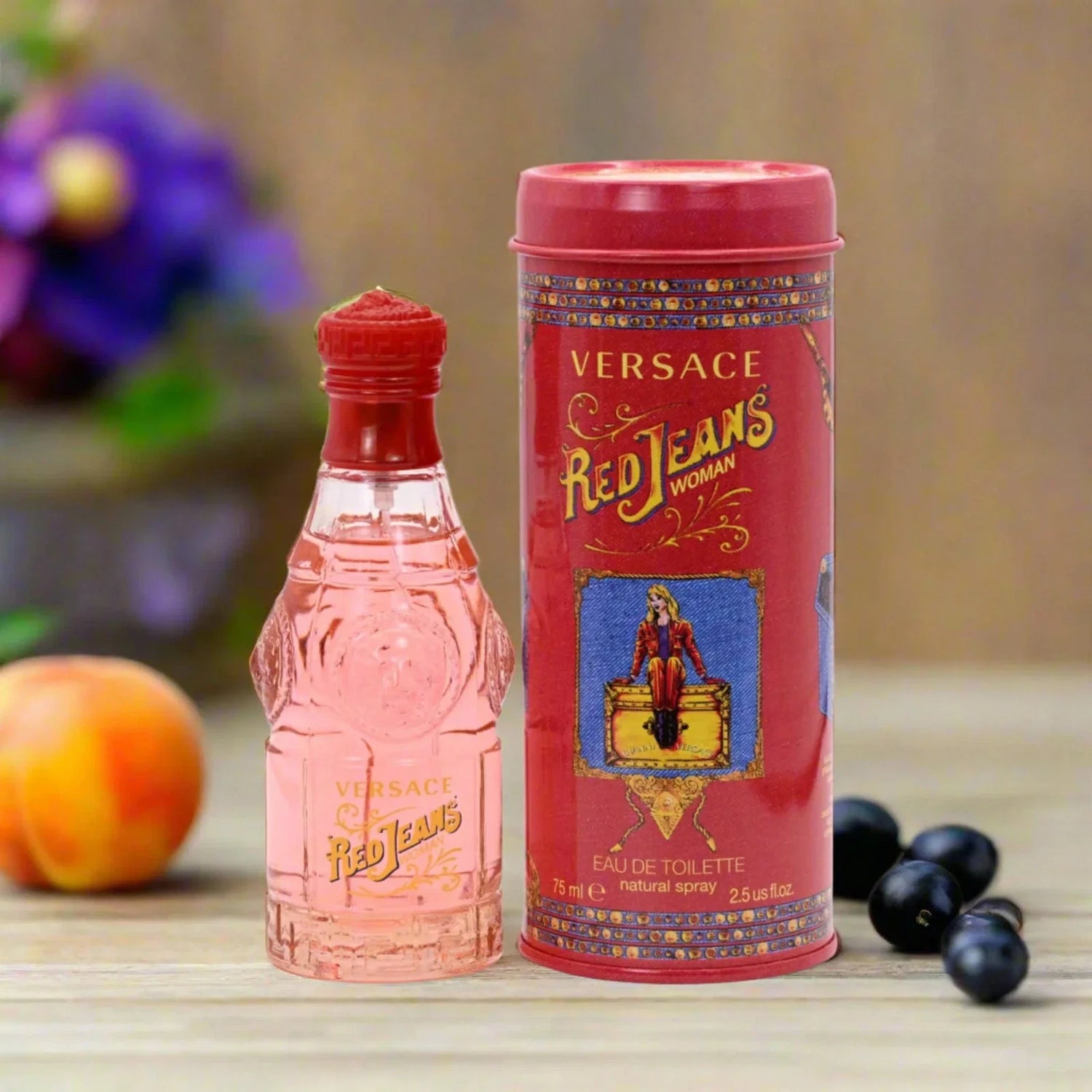 Red Jeans by Gianni Versace Eau de Toilette for Women 2.5 oz