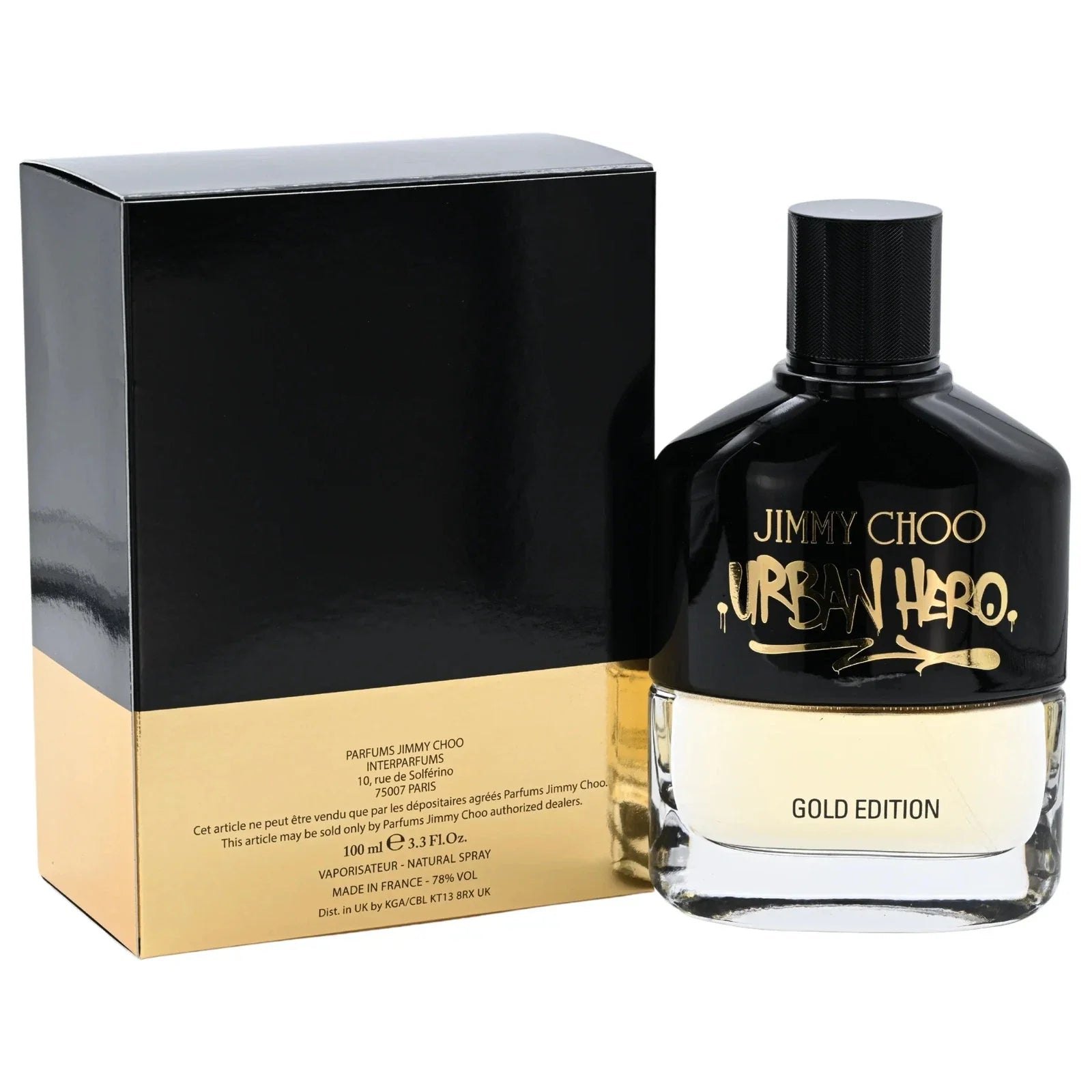Jimmy Choo Urban Hero Gold Edition Eau de Parfum 3.4 oz / 100ml Cologne for Men
