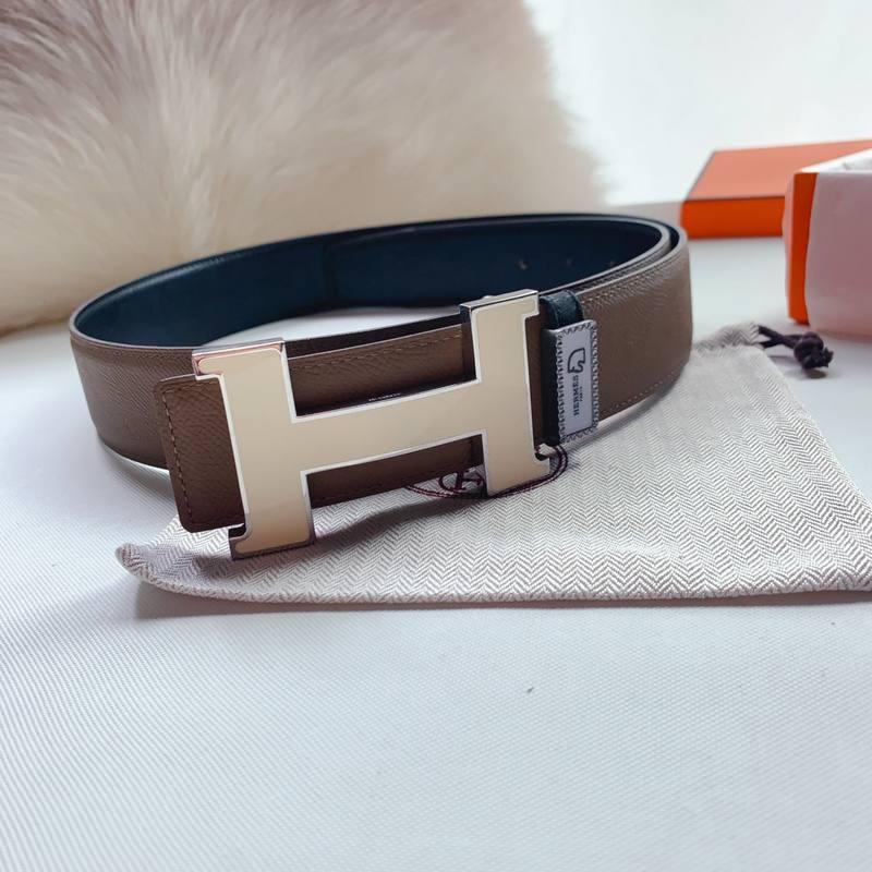 Hermes Men Beige Buckle Belt &