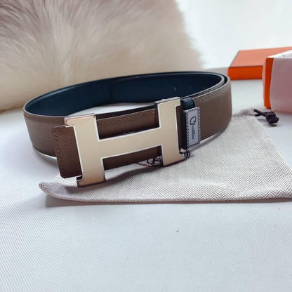 Hermes Men Beige Buckle Belt &