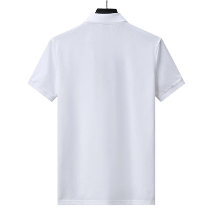 Burberry White T-Shirt With Collar