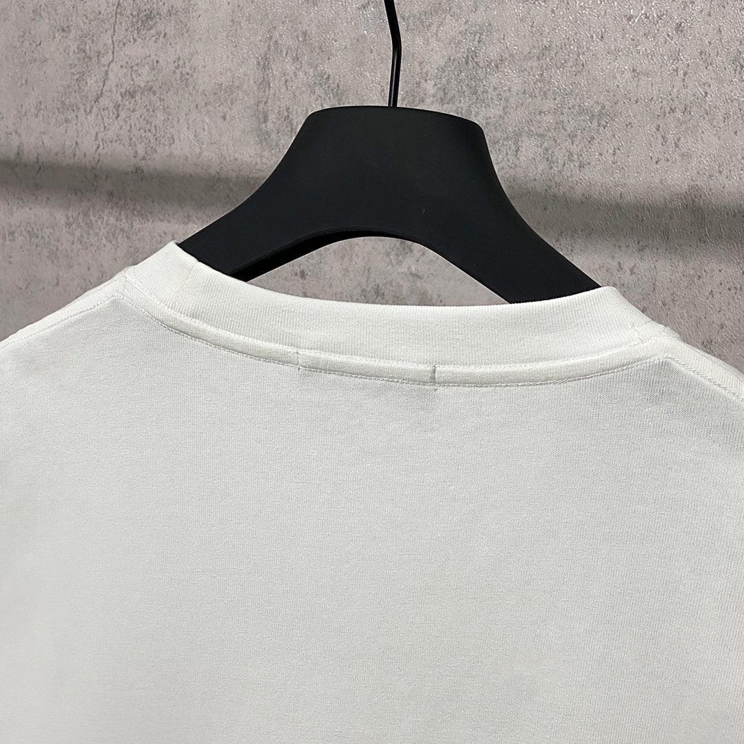 Balenciaga Cream T-Shirt Without Collar