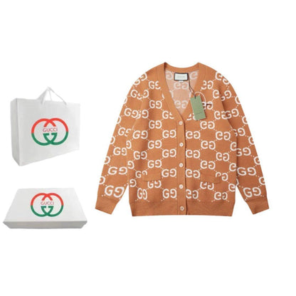 Gucci GG Wool Jacquard Cardigan &
