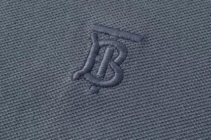 Burberry Dark Grey T-Shirt With Collar