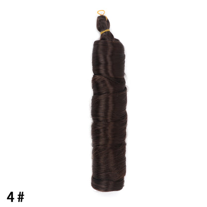 Crochet hair tubes curved wigs braids