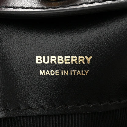 Burberry Calfskin Monogram Motif TB Bucket Black