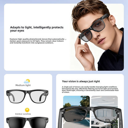 Smart AI Glasses with Camera and Translation
