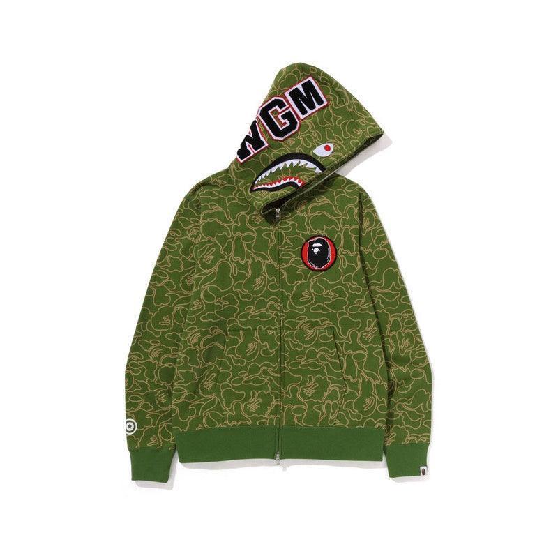 BAPE Line Camo Shark Full Zip Hoodie A Bathing Ape &